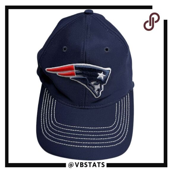 47 Brand Men's New England Patriots Stretch Fit Hat Navy Blue Size Large/XL - Picture 1 of 6